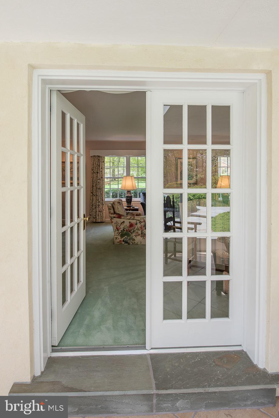 43 Northwoods Road Wayne, PA 19087 - Photo 15 of 52 French Door Leading to Screened in Porch