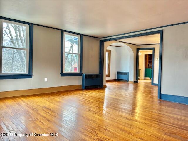 698 North Abington Road Clarks Summit, PA 18411 - Photo 14 of 36 a view of an empty room with wooden floor and a window