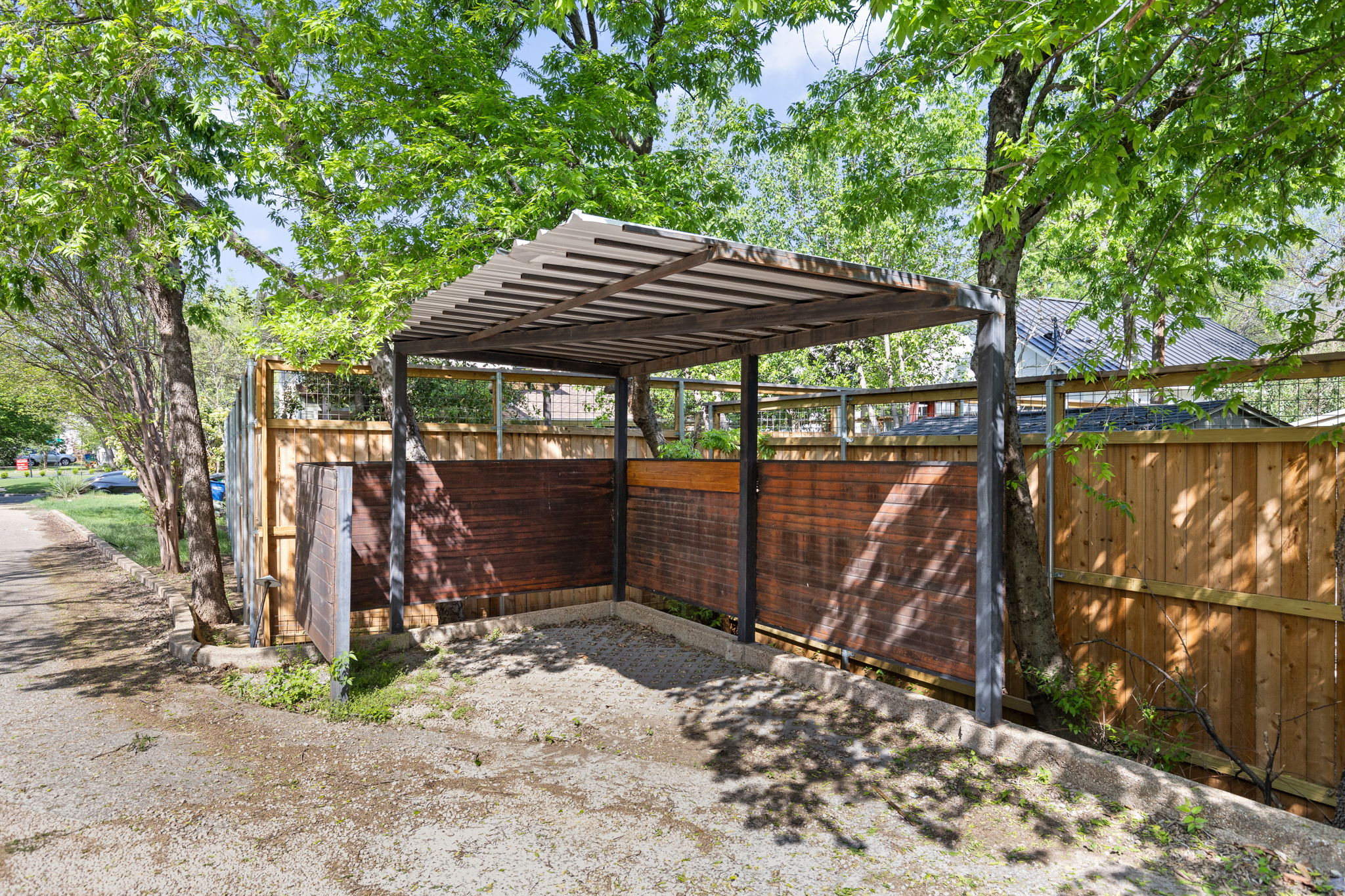 1907 West 30th Street Austin, TX 78703 - Photo 6 of 35 a view of a wooden deck next to a yard