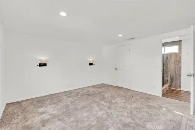 a view of an empty room