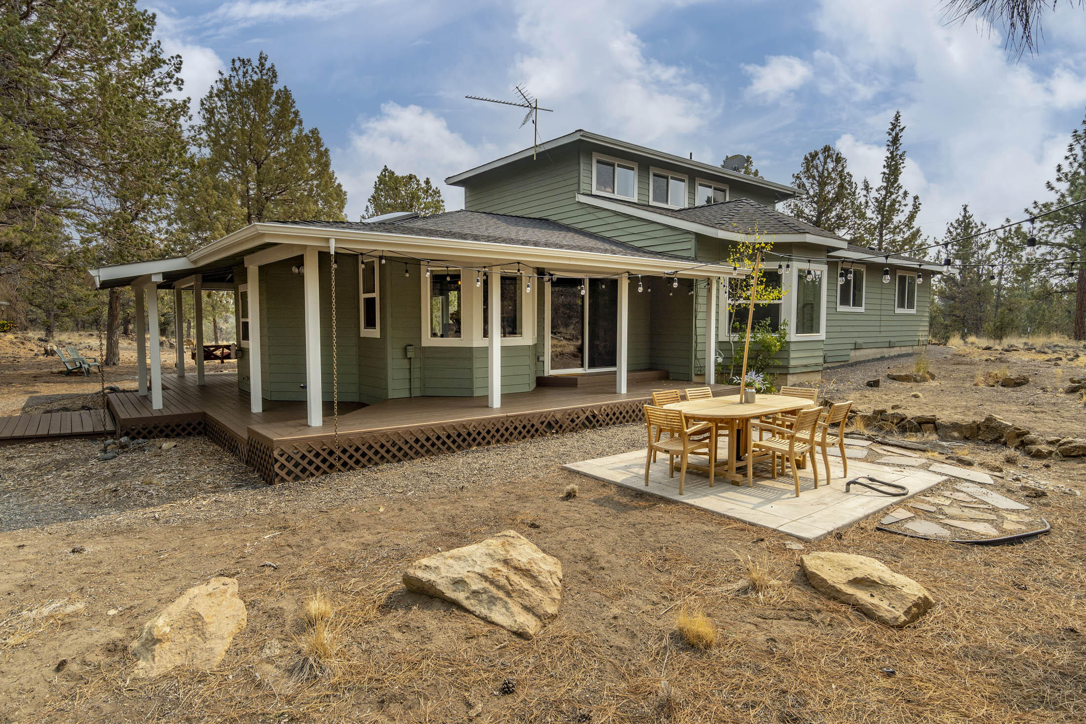 63595 O. B. Riley Road Bend, OR 97703 - Photo 24 of 32 Back of home with patio