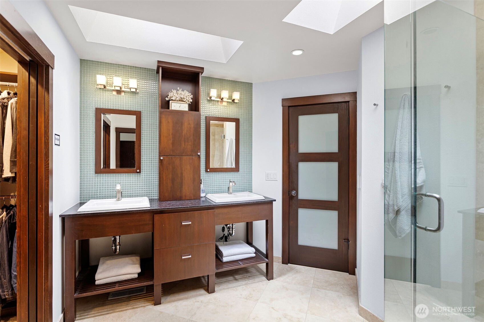 22126 53rd Avenue Southeast Bothell, WA 98021 - Photo 20 of 40 a bathroom with a sink and a mirror