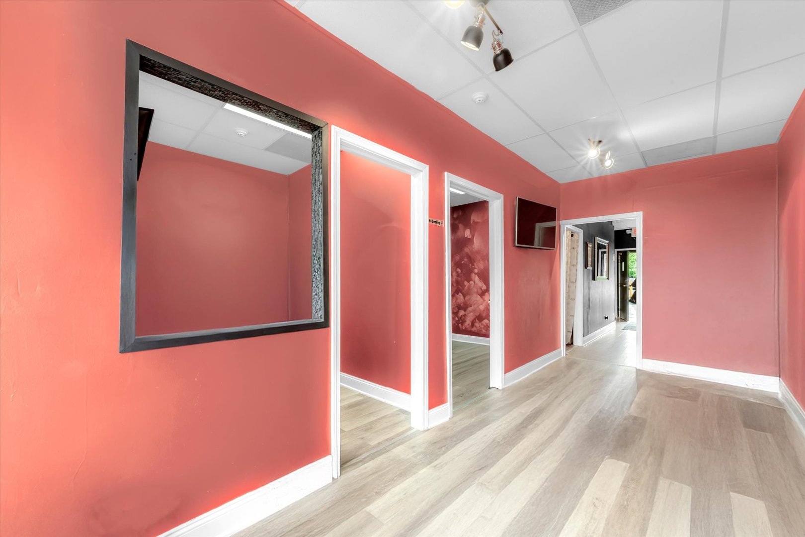 18660 Dixie Highway Homewood, IL 60430 - Photo 13 of 53 a view of a hallway with wooden floor