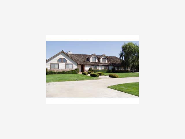 a picture of houses with a yard and trees
