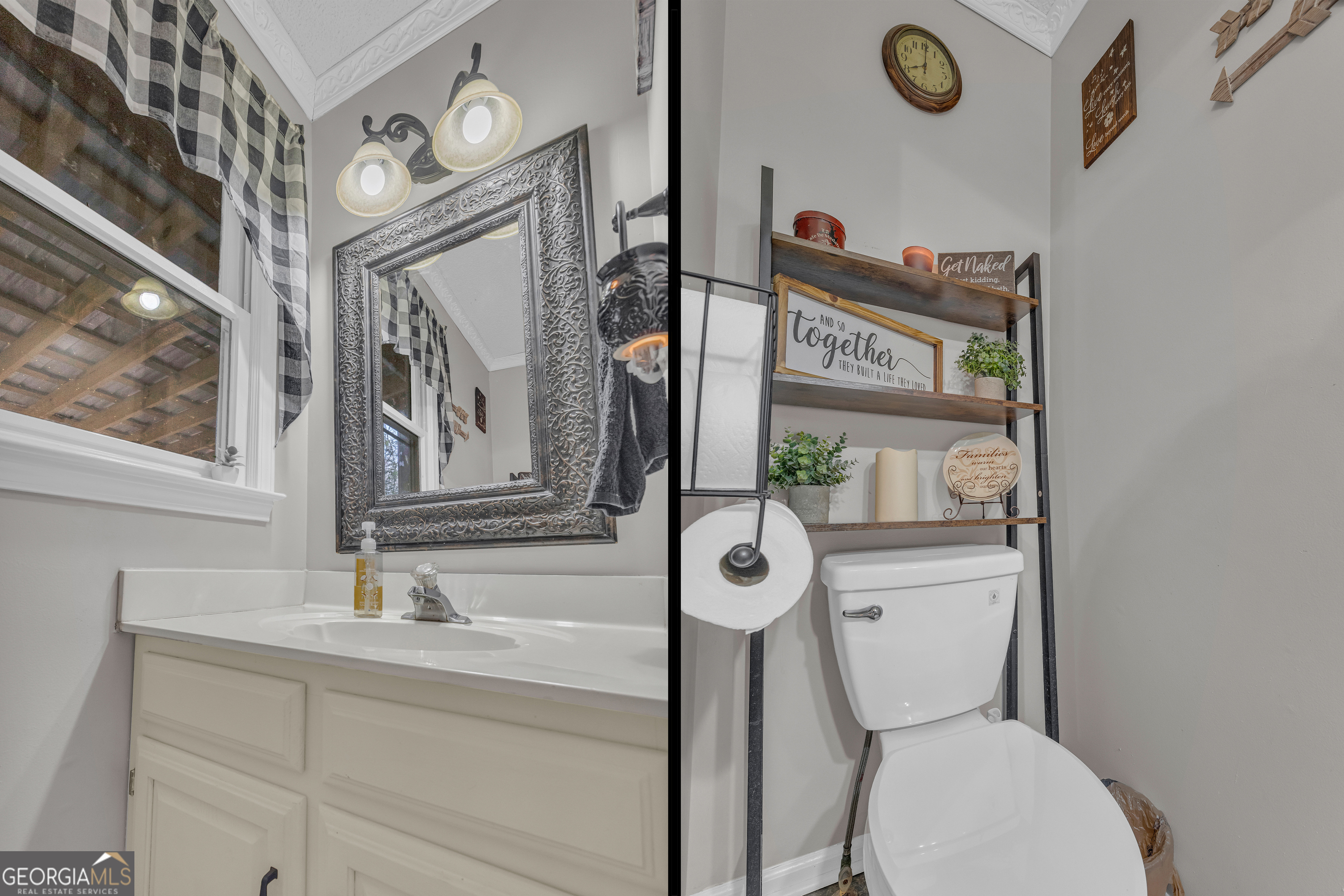 340 Riverbend Circle Royston, GA 30662 - Photo 49 of 108 a bathroom with a toilet a sink and a mirror