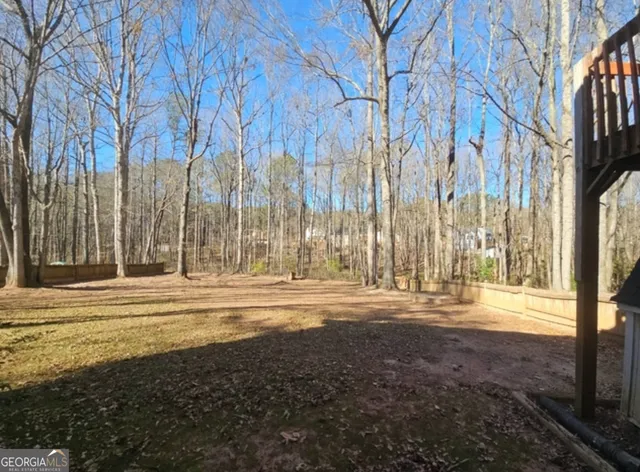 a view of a building with a street view