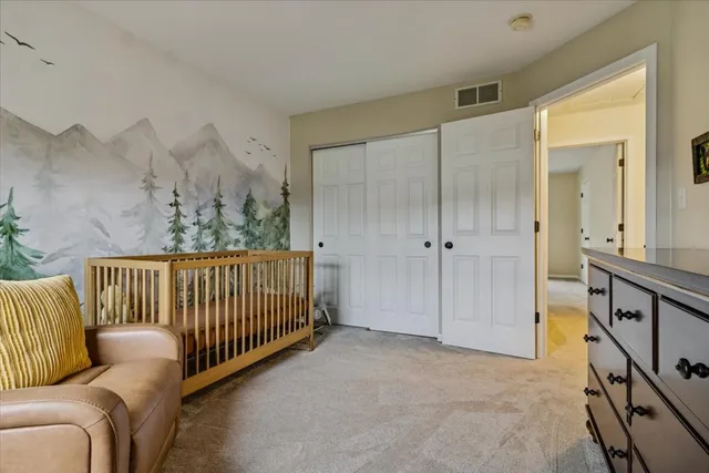 a view of a balcony with furniture