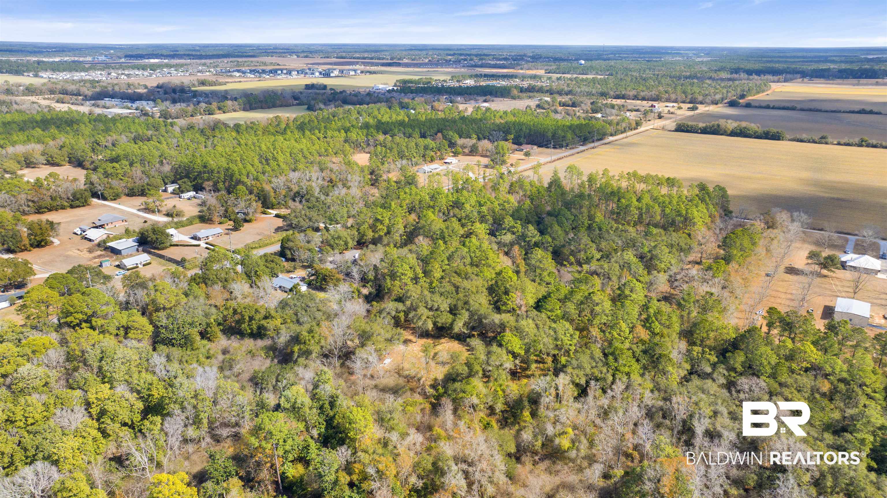 20568 Keller Road Foley, AL 36535 - Photo 6 of 13 Aerial view of a heavily wooded area
