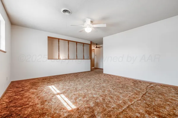 a view of an empty room