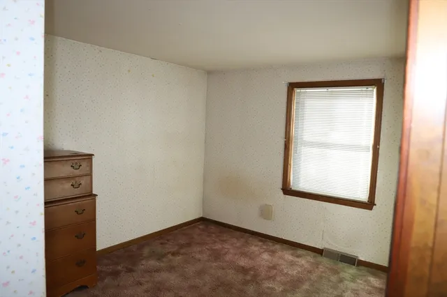 a view of wooden closet