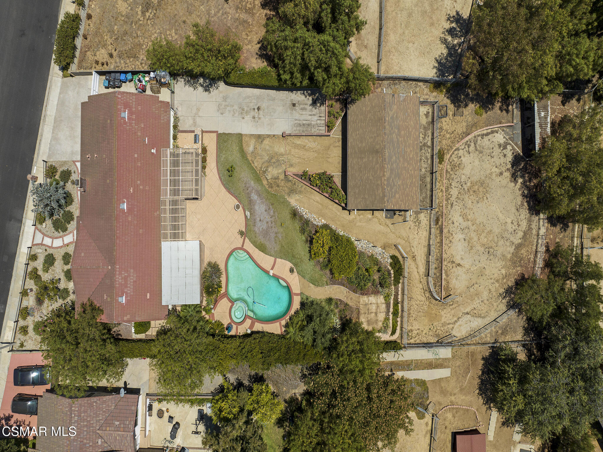 1506 Rambling Road Simi Valley, CA 93065 - Photo 38 of 79 an aerial view of a house with outdoor space