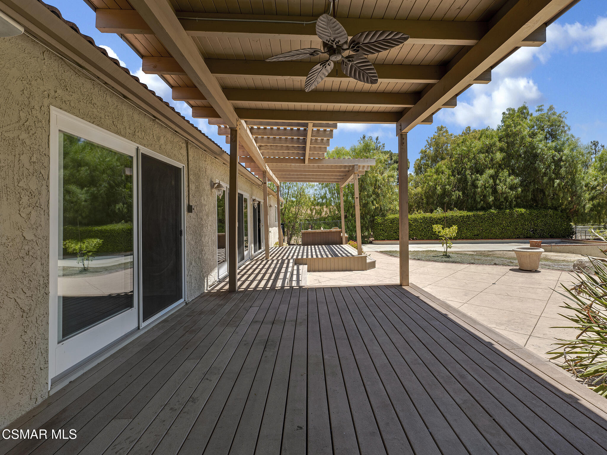 1506 Rambling Road Simi Valley, CA 93065 - Photo 45 of 79 a view of a porch with wooden floor