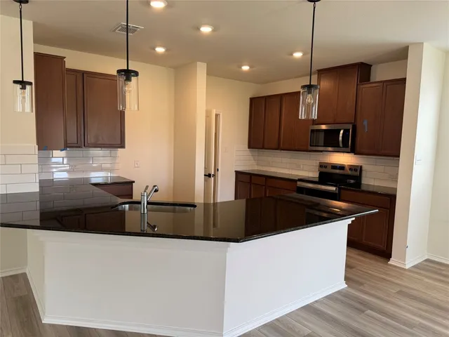 a view of wooden house