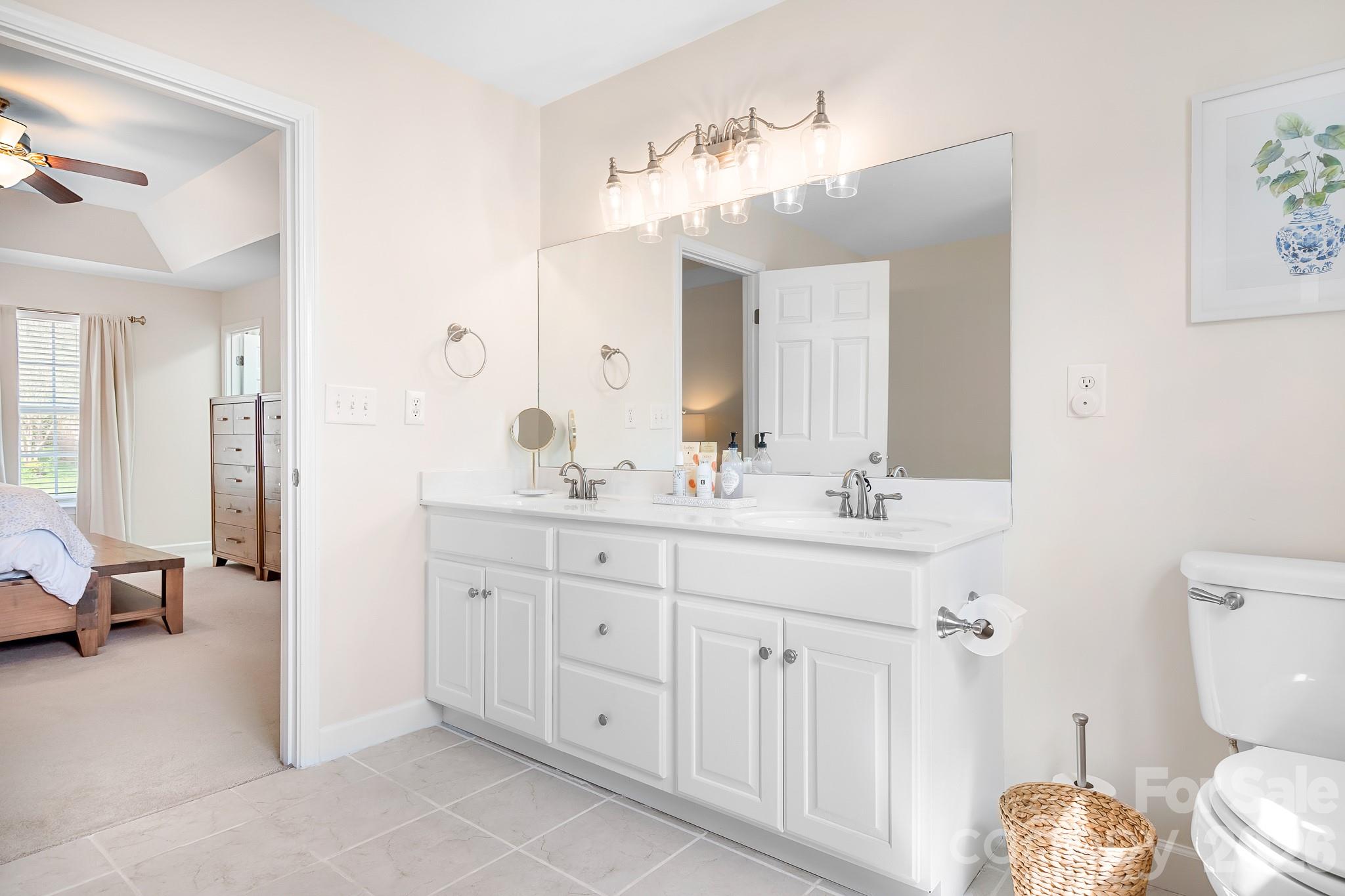 220 Chandeleur Drive Mooresville, NC 28117 - Photo 20 of 38 a bathroom with a sink a toilet and a mirror