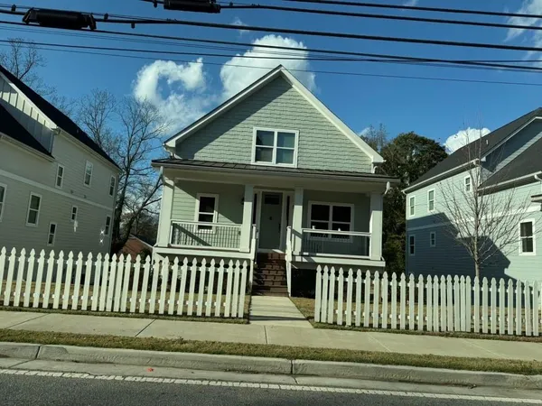 a front view of a house