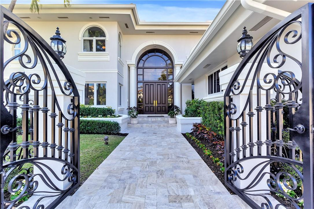 431 East Coconut Palm Road Boca Raton, FL 33432 - Photo 2 of 43 Grand Entranceway with Rod Iron Gates