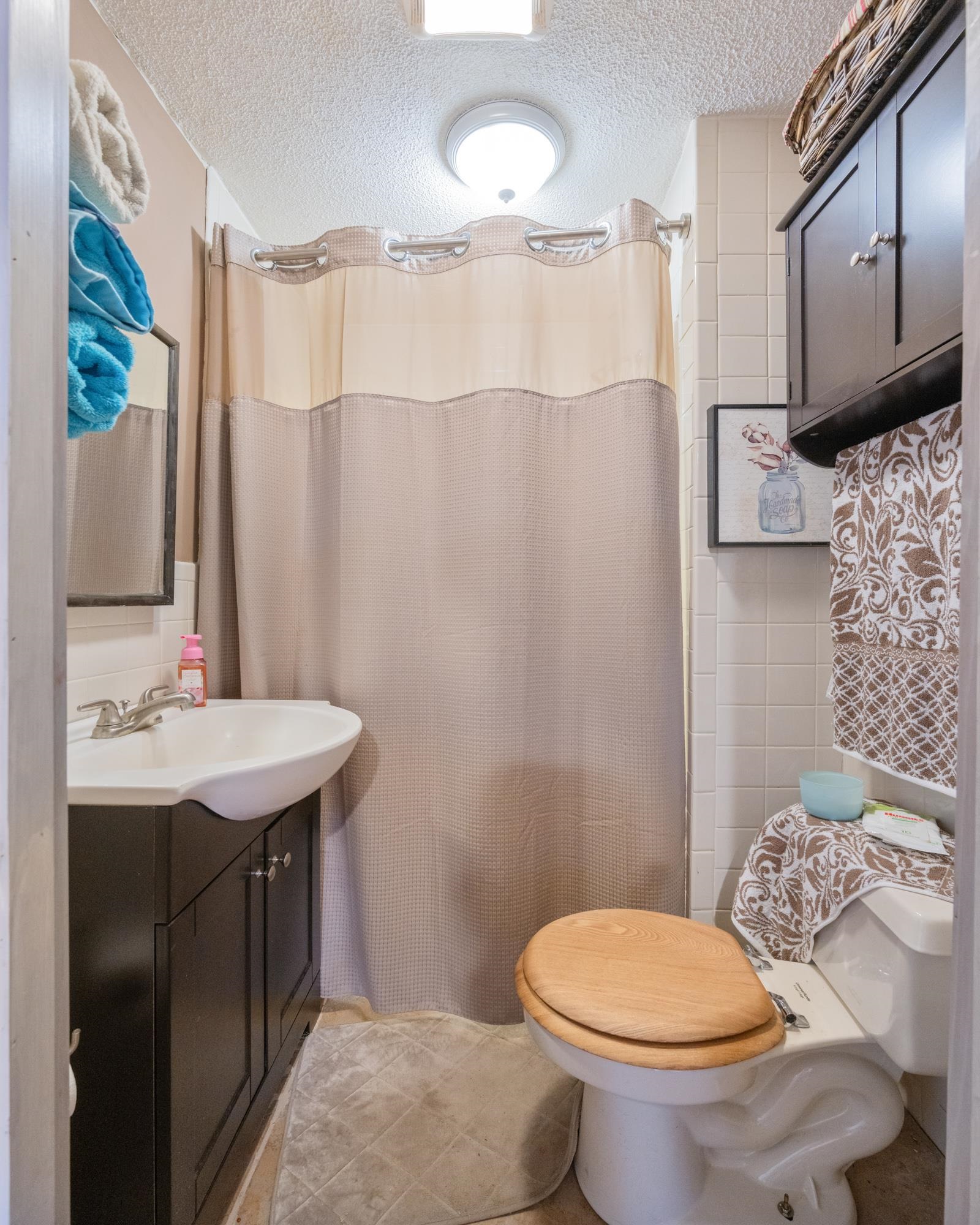 982 Lost Creek Boat Dock Road Decaturville, TN 38329 - Photo 23 of 31 a bathroom with a sink toilet and shower