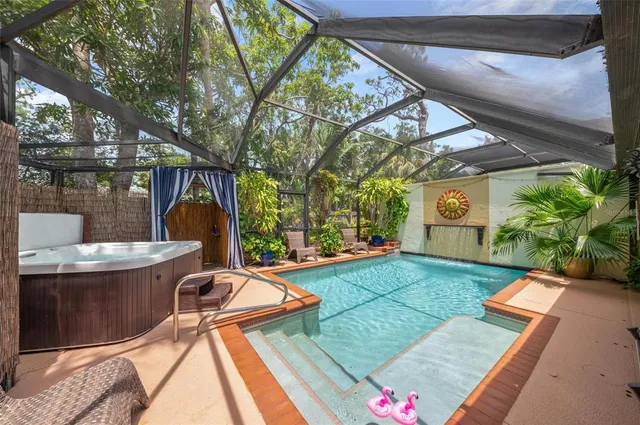 a view of a chairs and tables in the patio