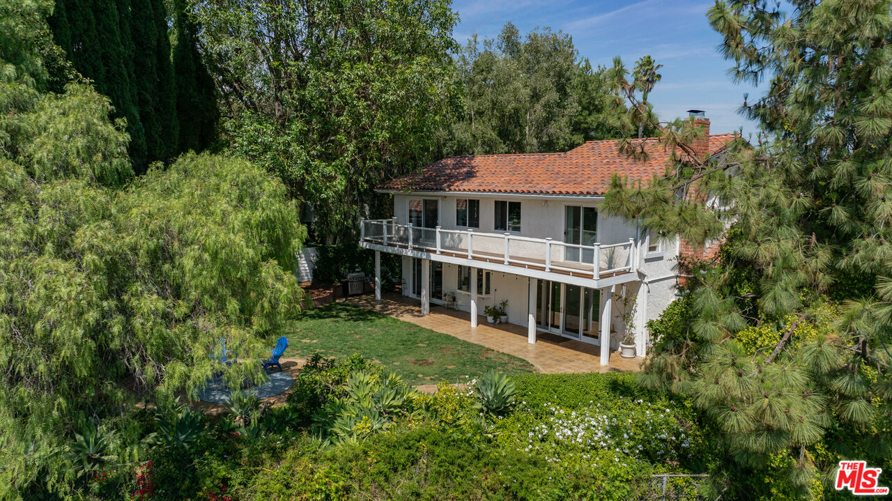 2829 Bottlebrush Drive Los Angeles, CA 90077 - Photo 29 of 40 an aerial view of a house with balcony