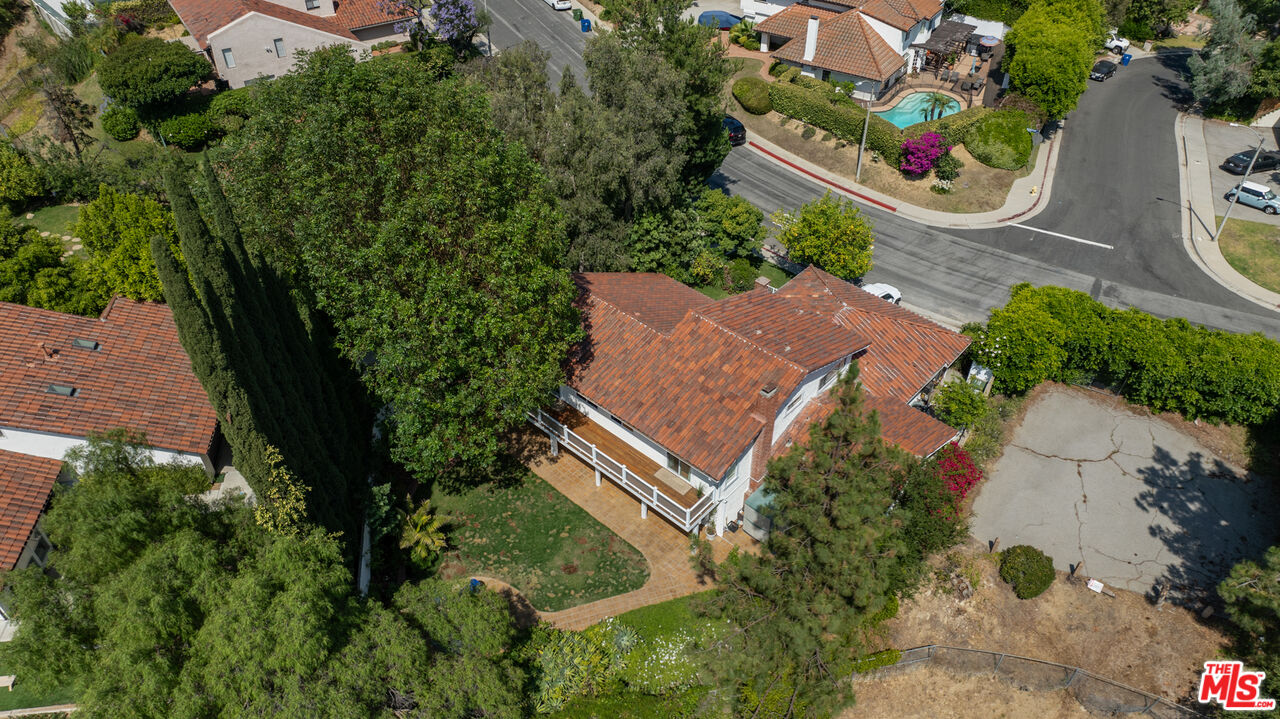 2829 Bottlebrush Drive Los Angeles, CA 90077 - Photo 30 of 40 an aerial view of a house with outdoor space