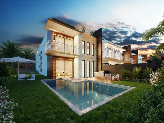 a view of a house with a swimming pool