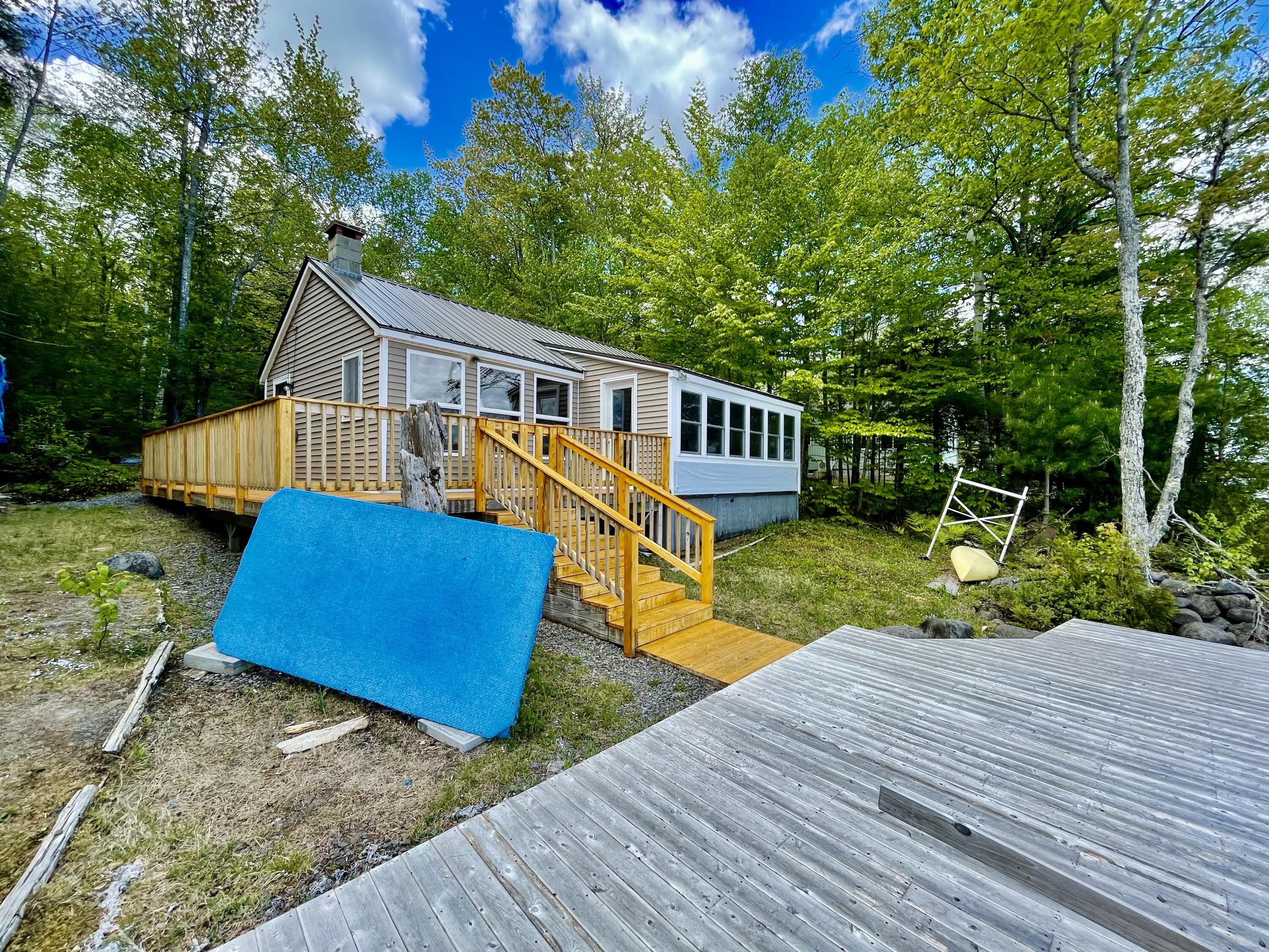 42 South Shore Rd Lake View Milo, ME 04463 - Photo 77 of 118 Front View from Dock