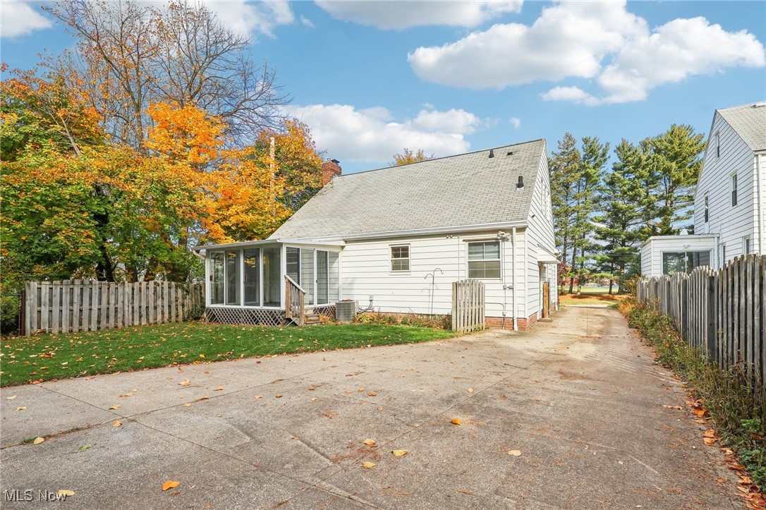 4476 College Road South Euclid, OH 44121 - Photo 35 of 42 Back of property featuring a sunroom