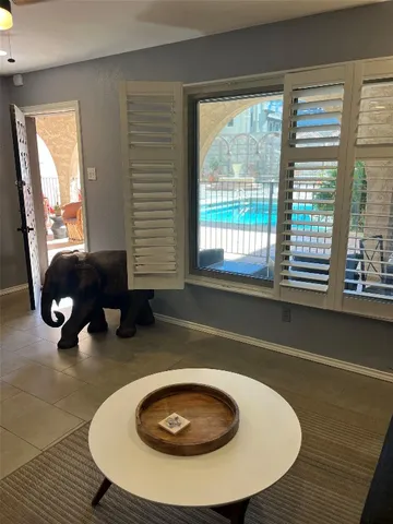 a view of front door