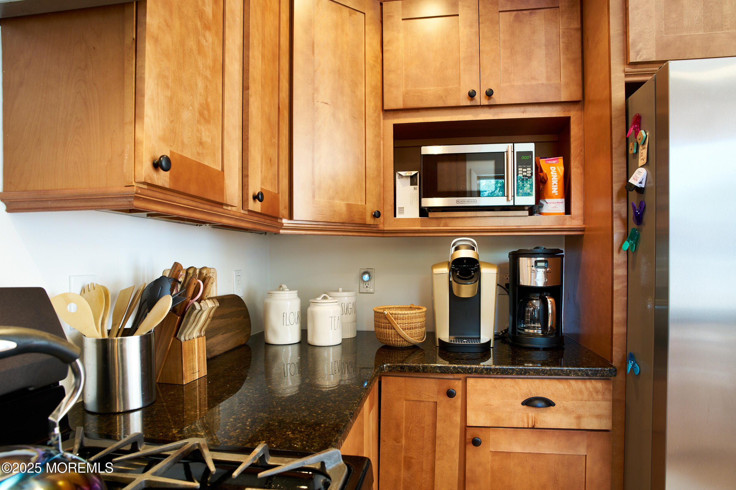 1007 Shore Road Spring Lake Heights, NJ 07762 - Photo 25 of 53 a kitchen with a stove and a microwave