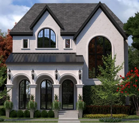 a view of a house with garden