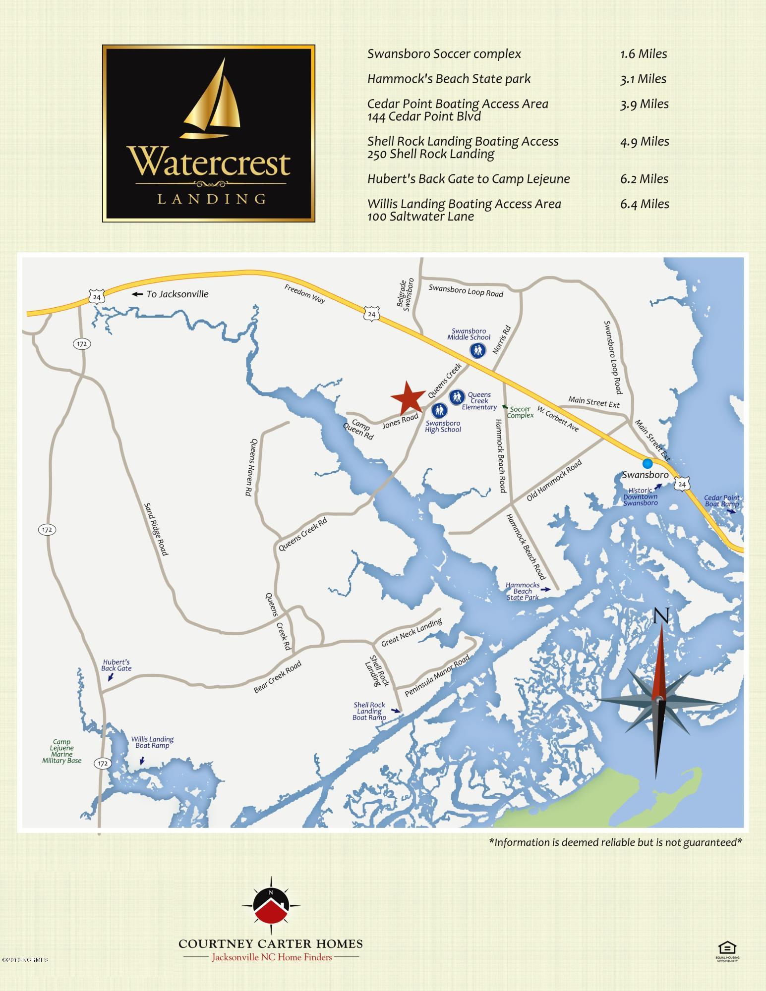 312 Catamaran Road Swansboro, NC 28584 - Photo 2 of 3 WatercrestLocatorMap