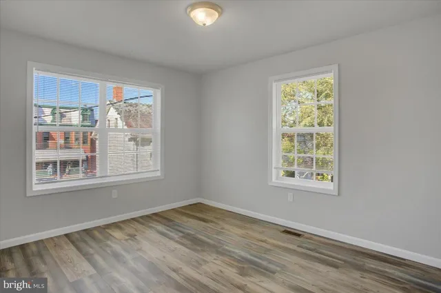 a view of an empty room