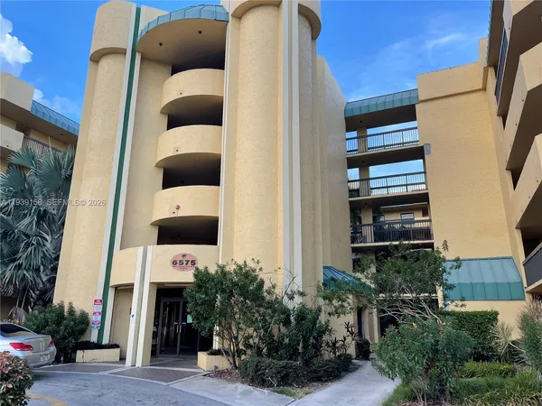 a front view of a building with entryway
