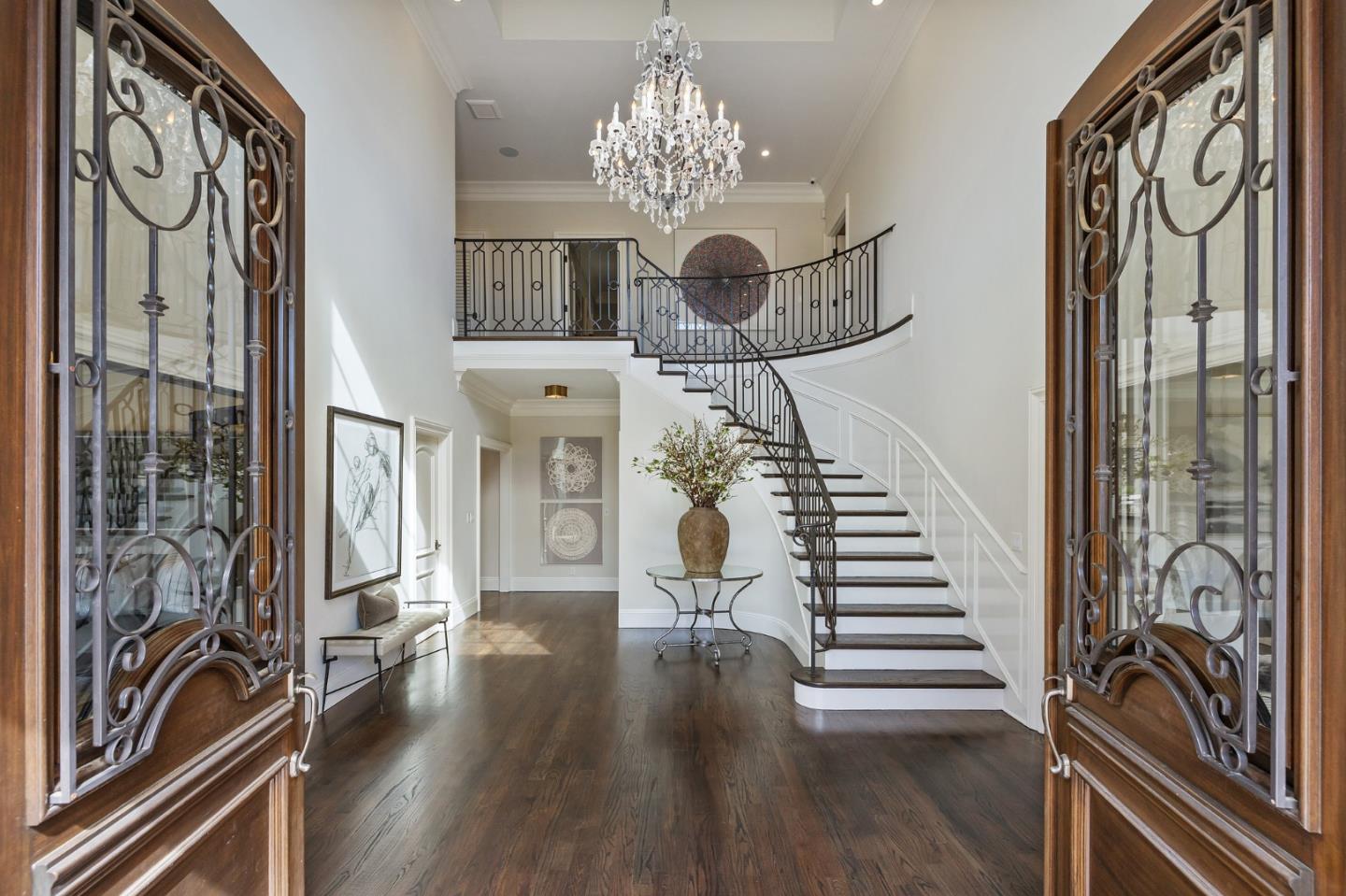 138 Stonepine Road Hillsborough, CA 94010 - Photo 3 of 119 a view of a entryway with wooden floor