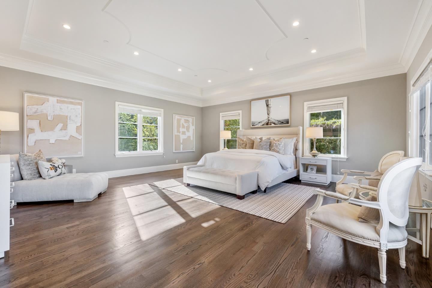 138 Stonepine Road Hillsborough, CA 94010 - Photo 43 of 119 a bedroom with a large bed and a couch