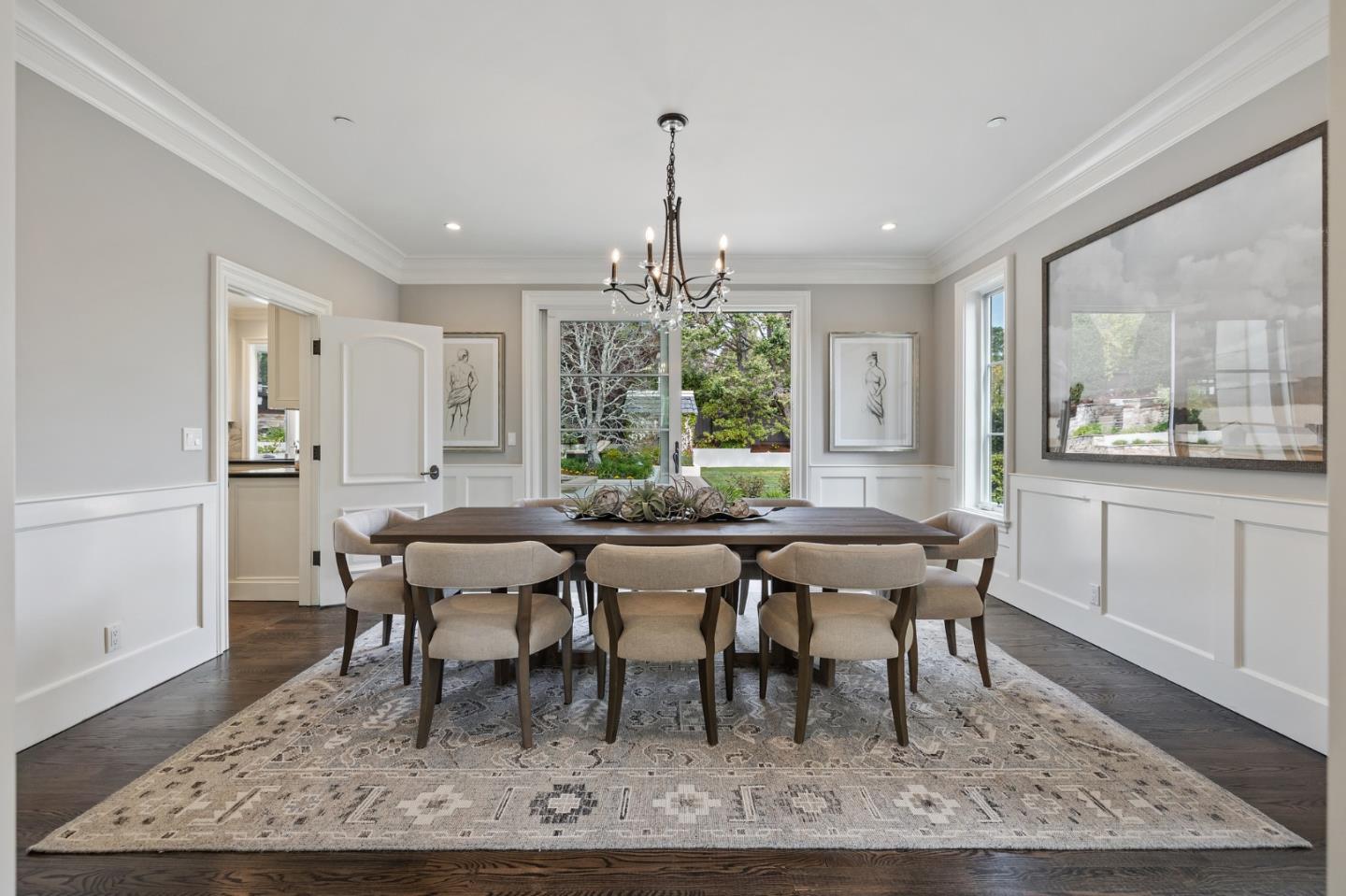 138 Stonepine Road Hillsborough, CA 94010 - Photo 10 of 119 a view of a dining room with furniture