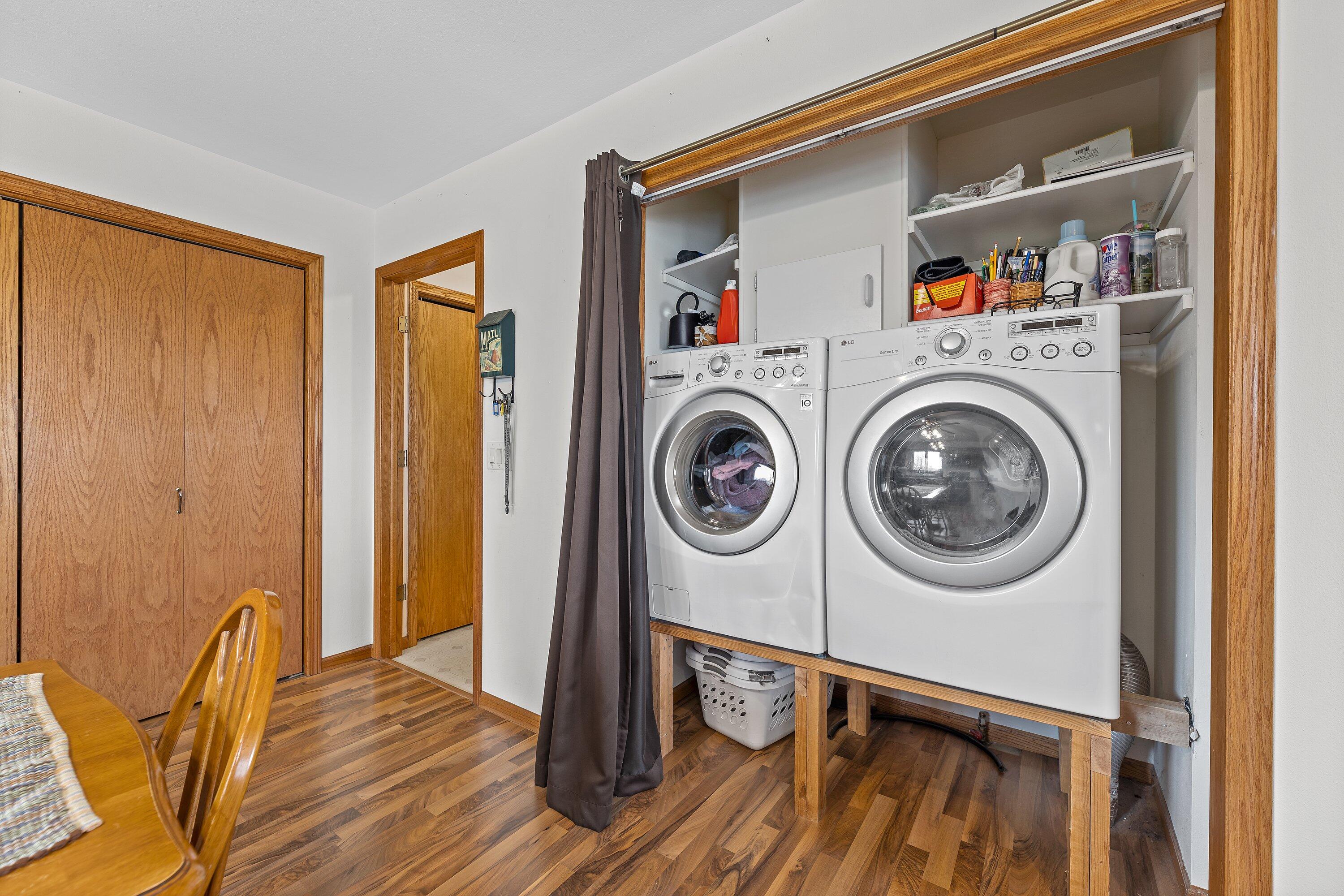 7293 Aurora Road West Bend, WI 53090 - Photo 17 of 95 laundry w/ chute from upper