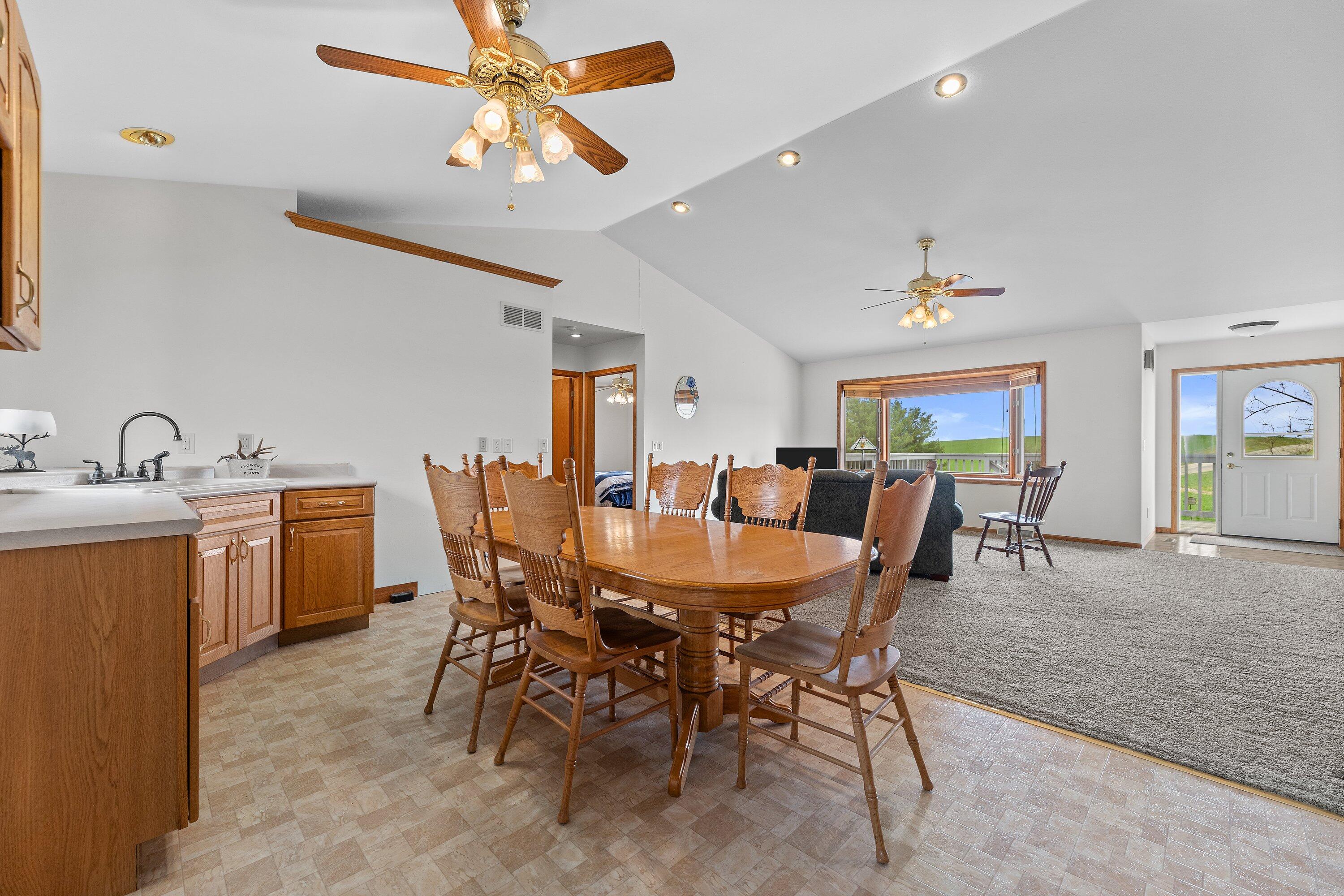 7293 Aurora Road West Bend, WI 53090 - Photo 33 of 95 dining to living