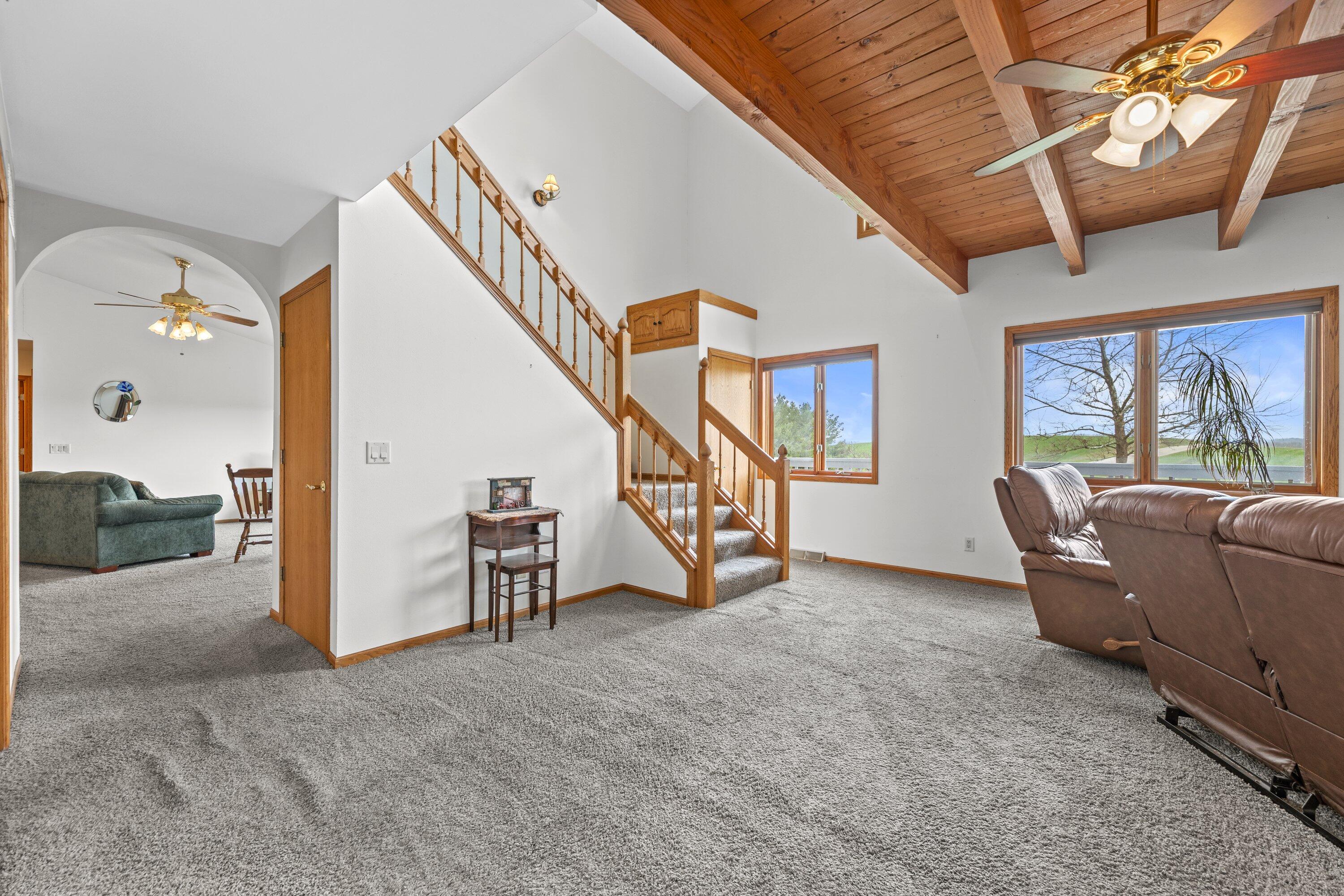 7293 Aurora Road West Bend, WI 53090 - Photo 41 of 95 stairs up to bedrooms