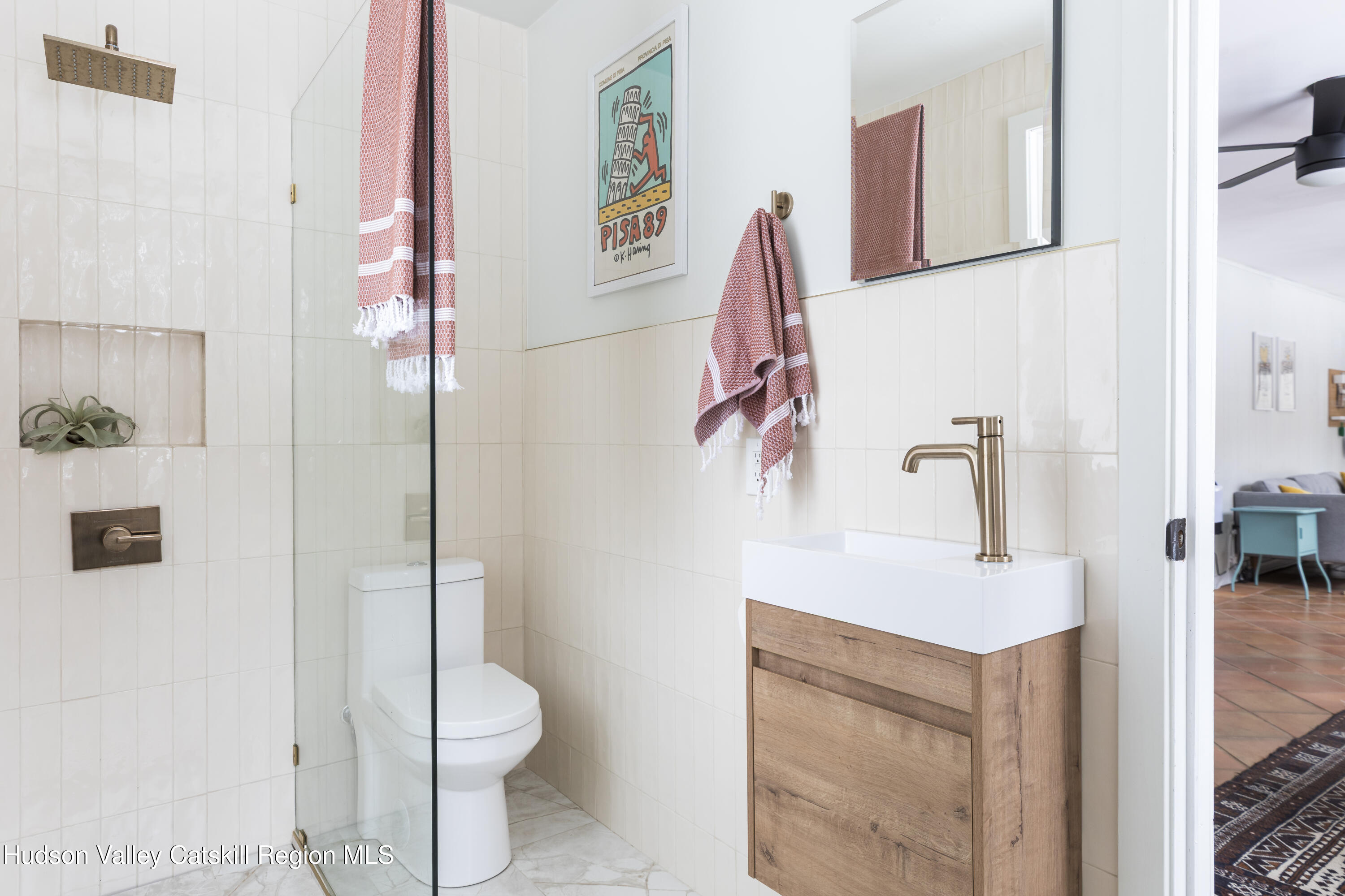 26 Krom Road Olivebridge, NY 12461 - Photo 20 of 24 a bathroom with a sink toilet and shower