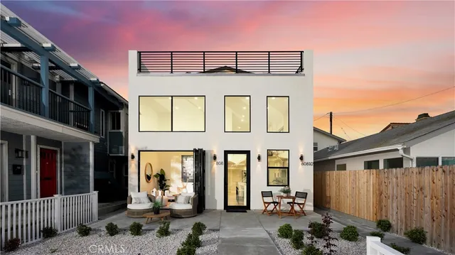 a front view of a house