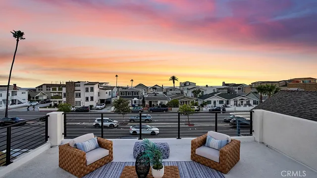 a view of a terrace with couches
