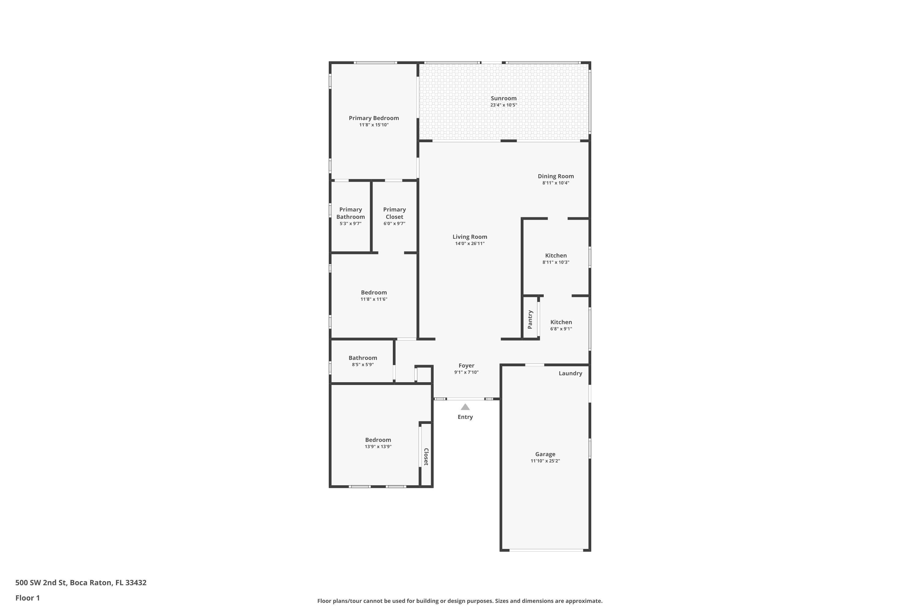 500 Southwest 2nd Street Boca Raton, FL 33432 - Photo 36 of 36 Floor Plan