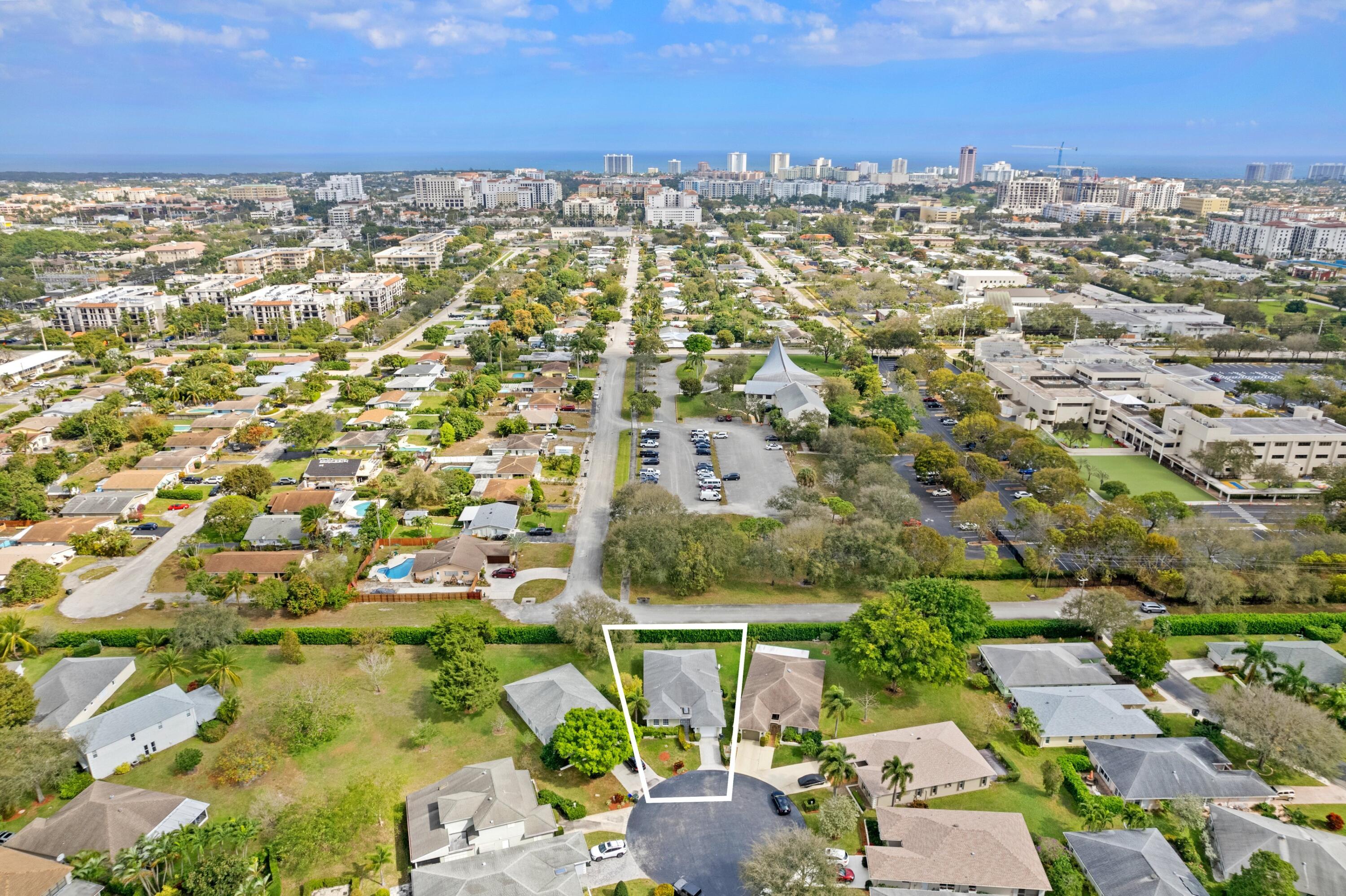 500 Southwest 2nd Street Boca Raton, FL 33432 - Photo 2 of 36 Aerial Neighborhood View