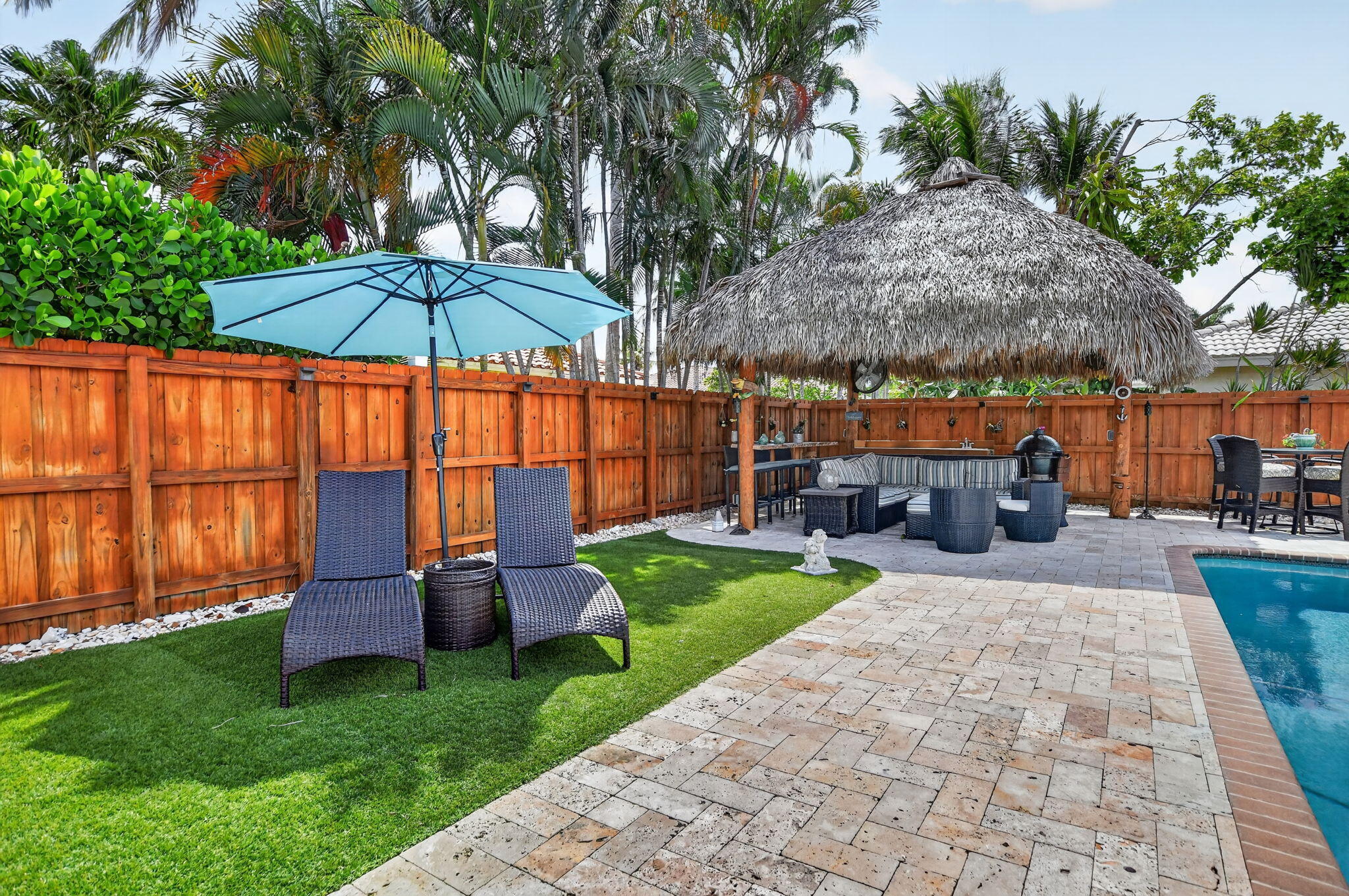 631 Southwest 17th Street Boca Raton, FL 33486 - Photo 25 of 29 Pool & Tiki Hut