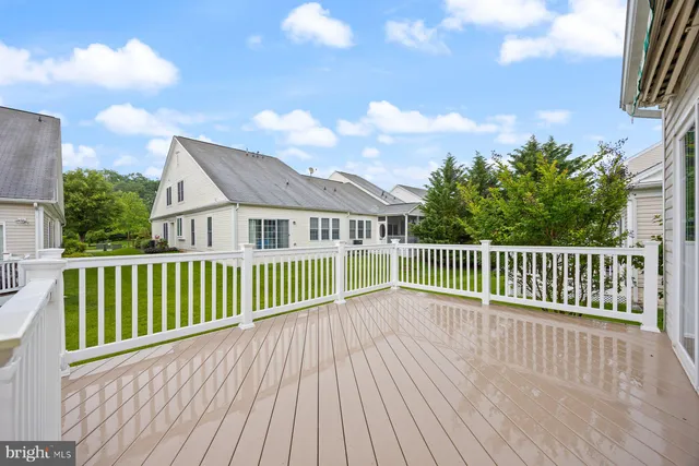 a view of a wooden deck