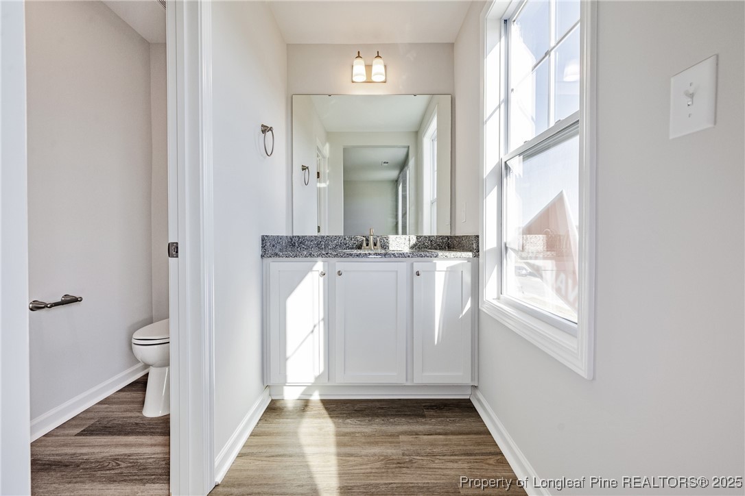 199 Palomo Place Raeford, NC 28376 - Photo 21 of 33 a view of a bathroom with mirror on the wall and a window
