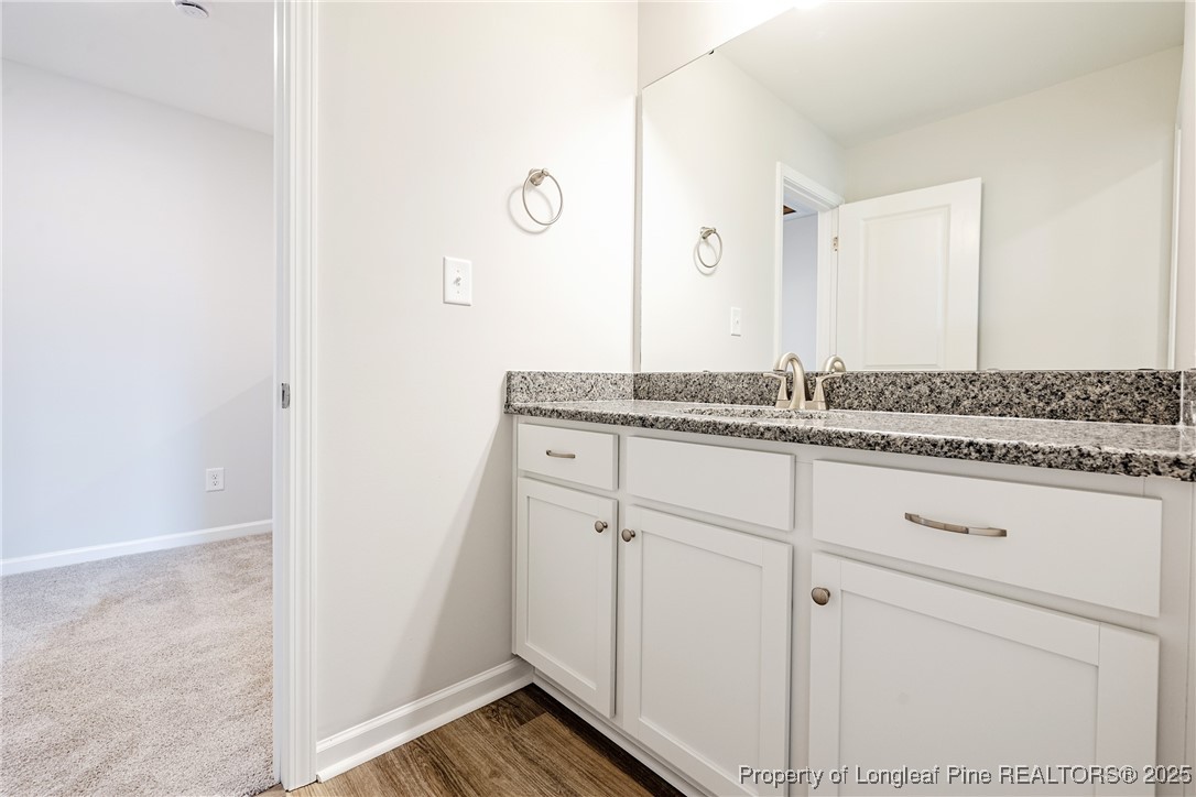 199 Palomo Place Raeford, NC 28376 - Photo 23 of 33 a bathroom with a sink and a mirror
