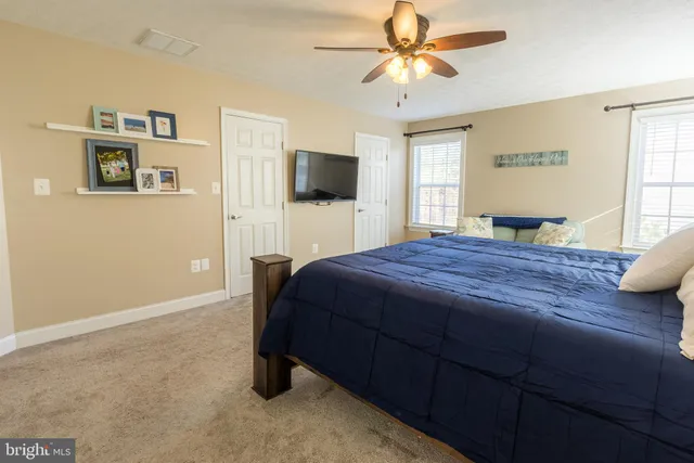 a bathroom with a sink a toilet and shower curtain
