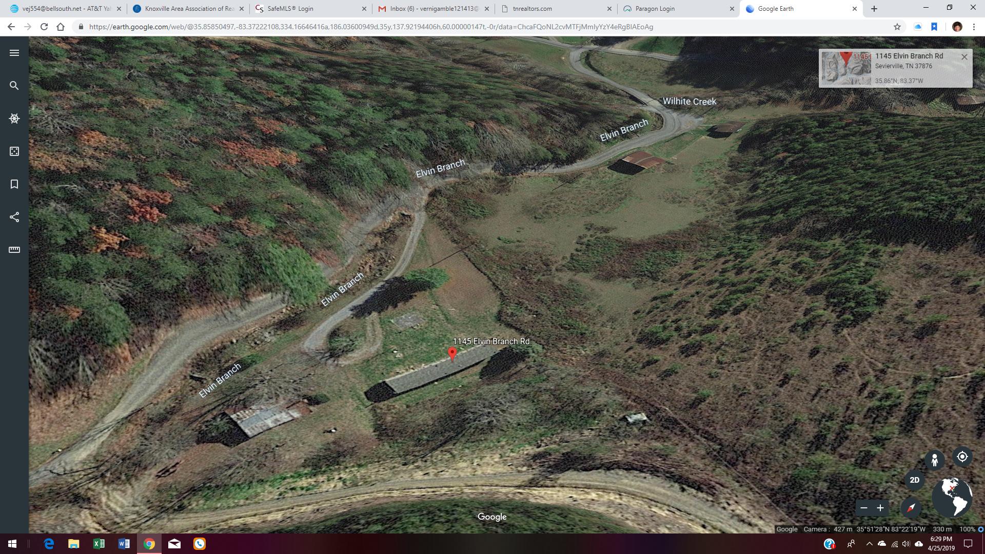 1145 Elvin Branch Road Sevierville, TN 37876 - Photo 9 of 9 google earth shot